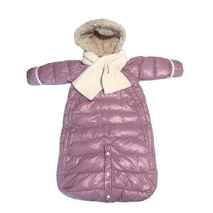 7 A.M. Enfant Doudoune One-Piece Snowsuit Bunting Sz 6-12 Months